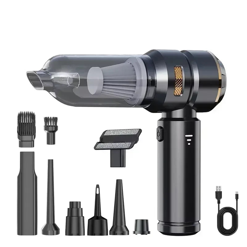 Mini Car Vacuum Cleaner Strong Scution Cordless 998000PA Powerful Wireless Car Cleaner HandHeld Portable Vacuum Cleaner for Car