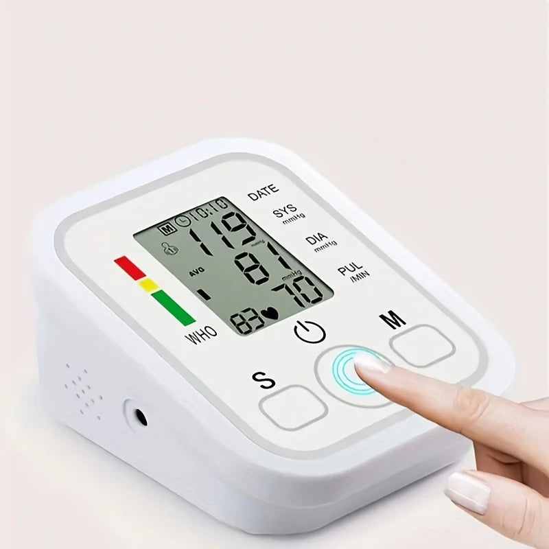 New Blood Pressure Monitor Upper Arm Automatic Tonometer Digital Blood Pressure Meter BP Medical Sphygmomanometer Pulse