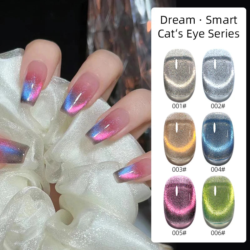 RS NAIL 15ml Gel Nail Polish Red Wine Cat Eye Glitter Gel Varnish Winter Color UV LED Nail Art Gel Lacquer 2021 Top