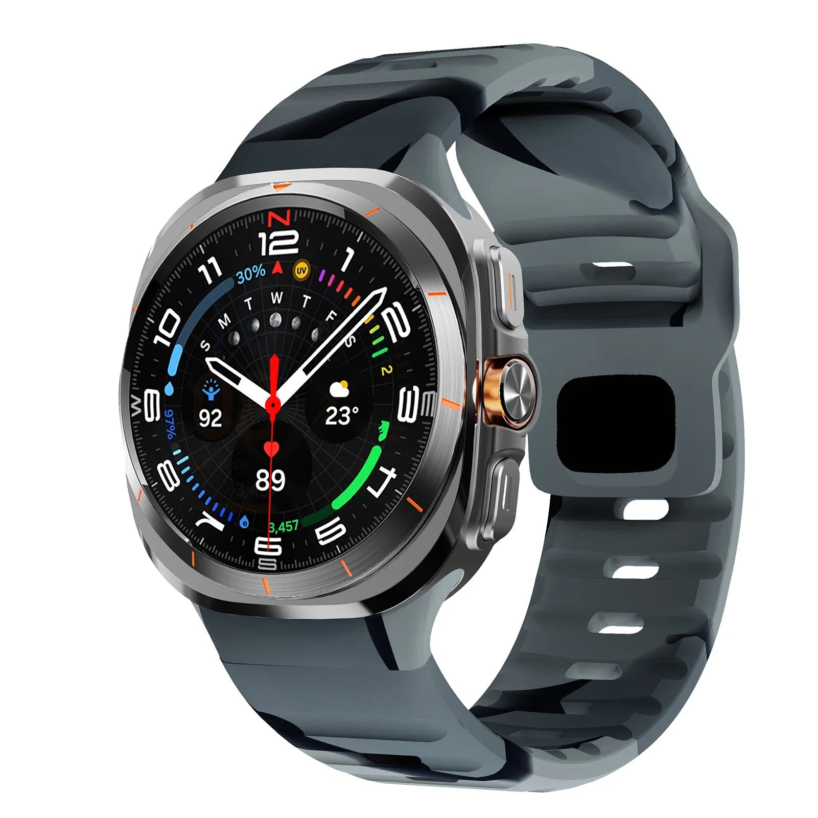 For Samsung Galaxy Watch Ultra 47mm Strap  Accessories correa Sport Silicone Bracelet For Samsung Galaxy Watch ultra 47 mm band