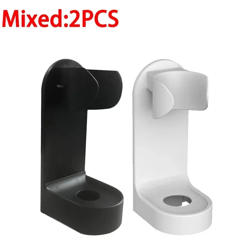 Wall-mounted electric toothbrush holder, plastic tooth hook, razor holder, storage space shelf, bathroom home accessories