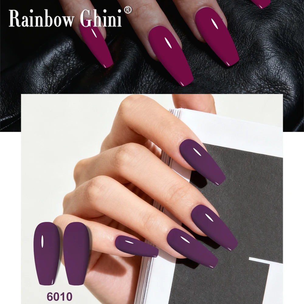 RG 15ML 146Colors HEMA&TPO Free Long Lasting Nail Polish Colorful UV Nail Gel Top Base Coat Supplies For Professional Manicure