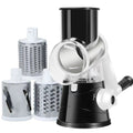 Hot selling 3-in-1 manual vegetable cutting machine with 3 sharp rollers, cheese, potatoes, garlic, kitchen cooking accessories