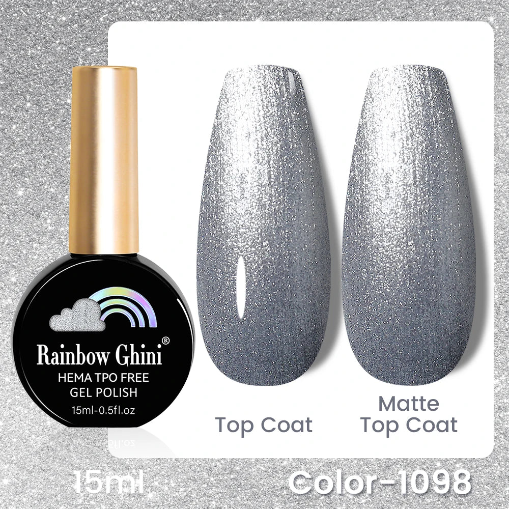 RG 15ML 146Colors HEMA&TPO Free Long Lasting Nail Polish Colorful UV Nail Gel Top Base Coat Supplies For Professional Manicure