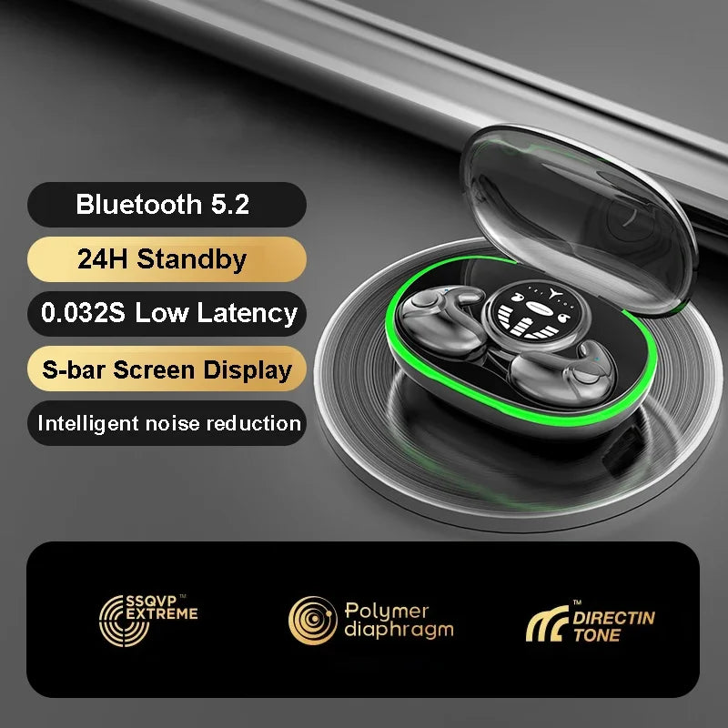 Invisible Sleep Earphones Bluetooth 5.3 Headphones IPX5 Waterproof Noise Reduction Earbuds Touch Control Wireless Headsets