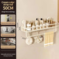 No Drill Suction Cup Adhesive Bathroom Rack Bathroom Shelf Toilet Aluminum Hanging Rack Bathroom Organizer Hang On The Wall