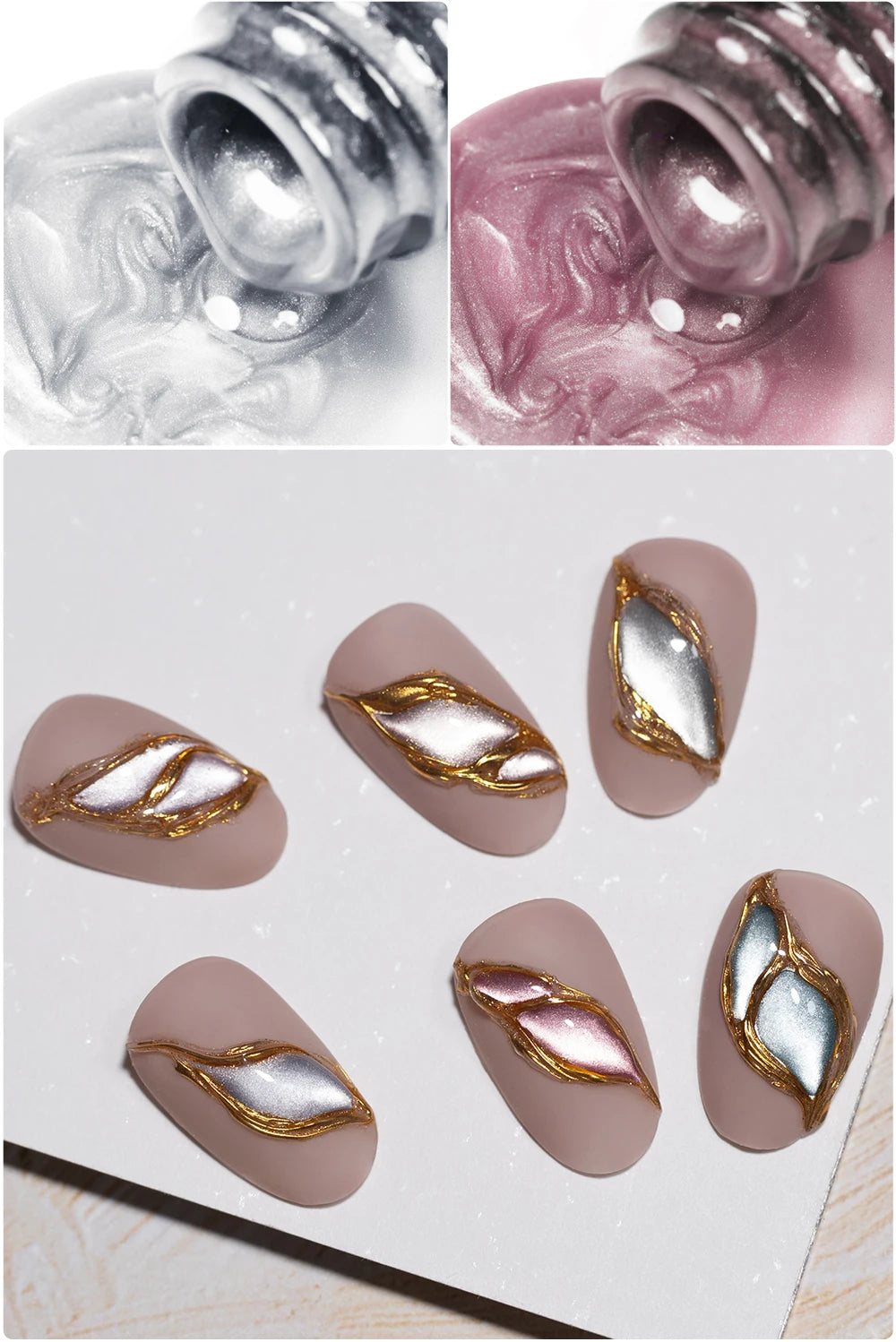 PUENTE 7.5ML Smooth Ceramics Cat Magnetic Gel Nail Polish White Moonlight Shades Cat Eye Soak Off UV Nail Art Varnish Manicure