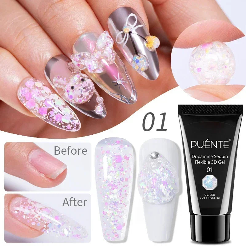 PUENTE 7.5ML Smooth Ceramics Cat Magnetic Gel Nail Polish White Moonlight Shades Cat Eye Soak Off UV Nail Art Varnish Manicure