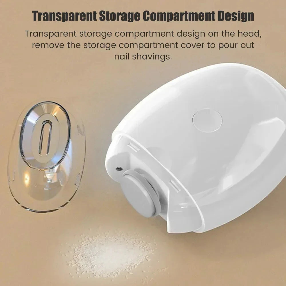 2 IN 1 Electric Nail Clipper Cutter With LED Light Automatic Nail Grinder Trimmer For Baby Mini Manicure Tools Nail Care