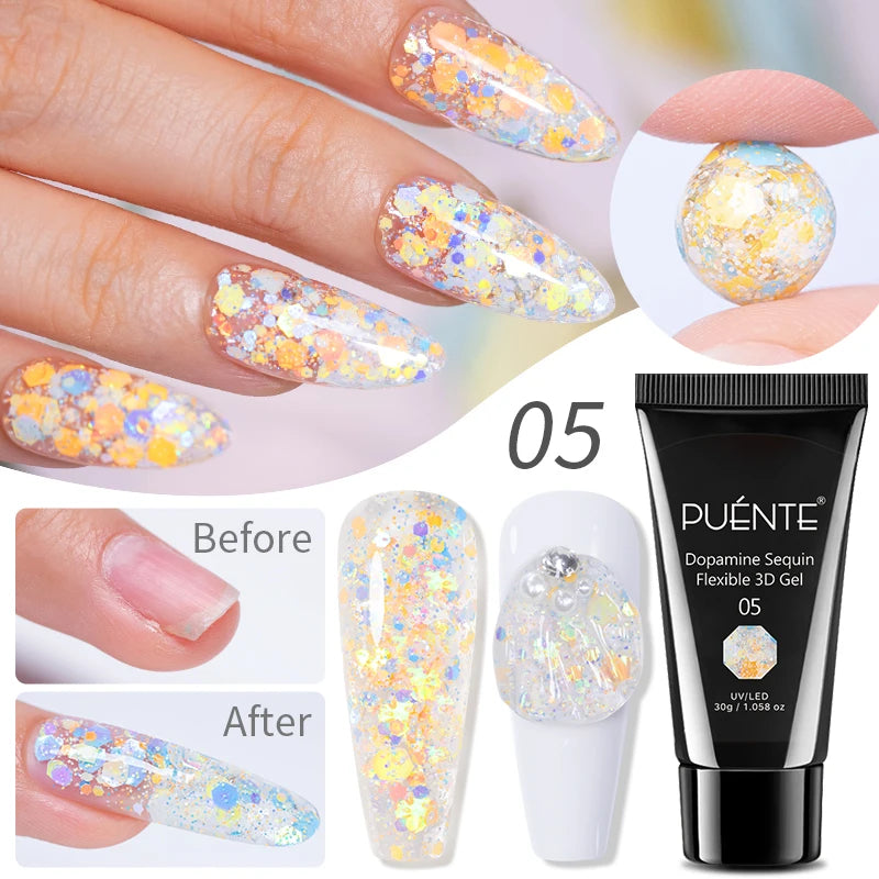 15ML Blooming Marble Gradient Gel Nail Polish Spreading Effect Watercolor Floral Print Nail Art Soak Off UV/LED Nail Varnish