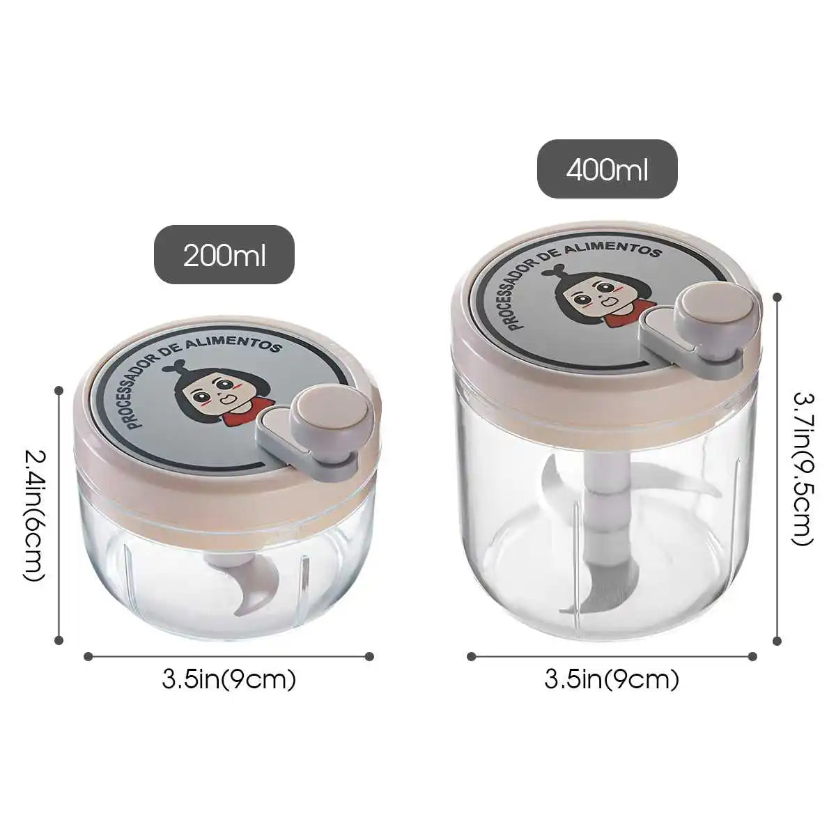 Garlic Crusher, Highly Efficient Masher Chopper for Home, Multifunctional Manual Grinder with Safe Blades