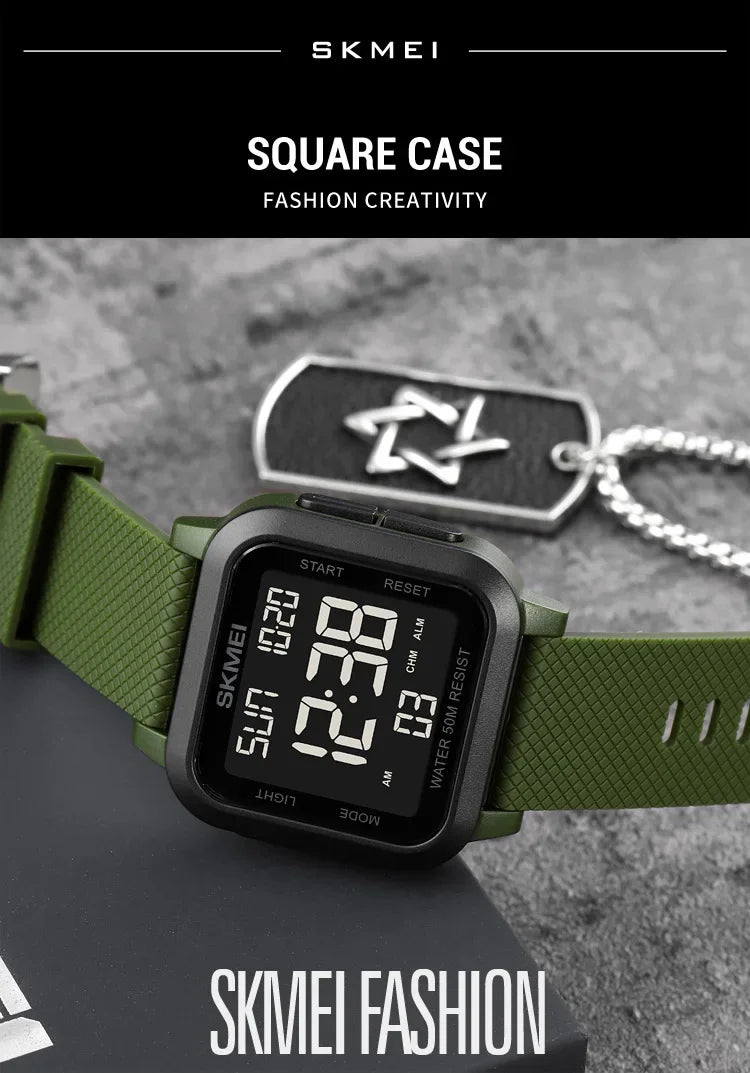 SKMEI 1894 Military Waterproof Mens Watches Electronic Shock Digital Watch For Men Sports Wristwatches 1841 Relogios Masculinos