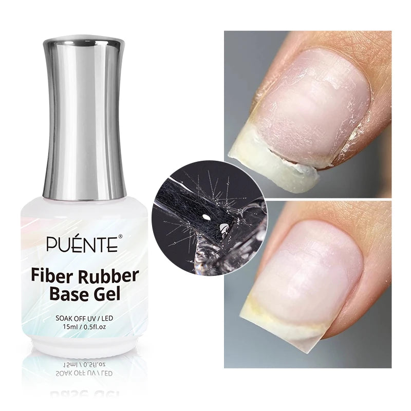 15ML Milky White Jelly Nude Pink Fiber Base Gel For Nails Repair Strengthen Extension Construction Soak Off UV Nail Art Varnish