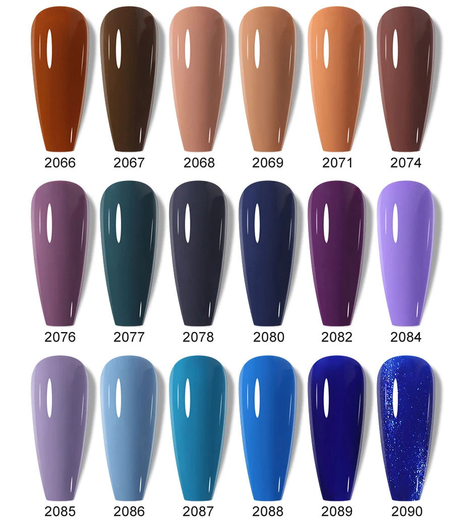 Clou Beaute 15ml HEMA TPO FREE Color Gel Nail Polish Nude Pink Red Green Collection Nail Gel Polish Glitter Soak Off UV LED Gel