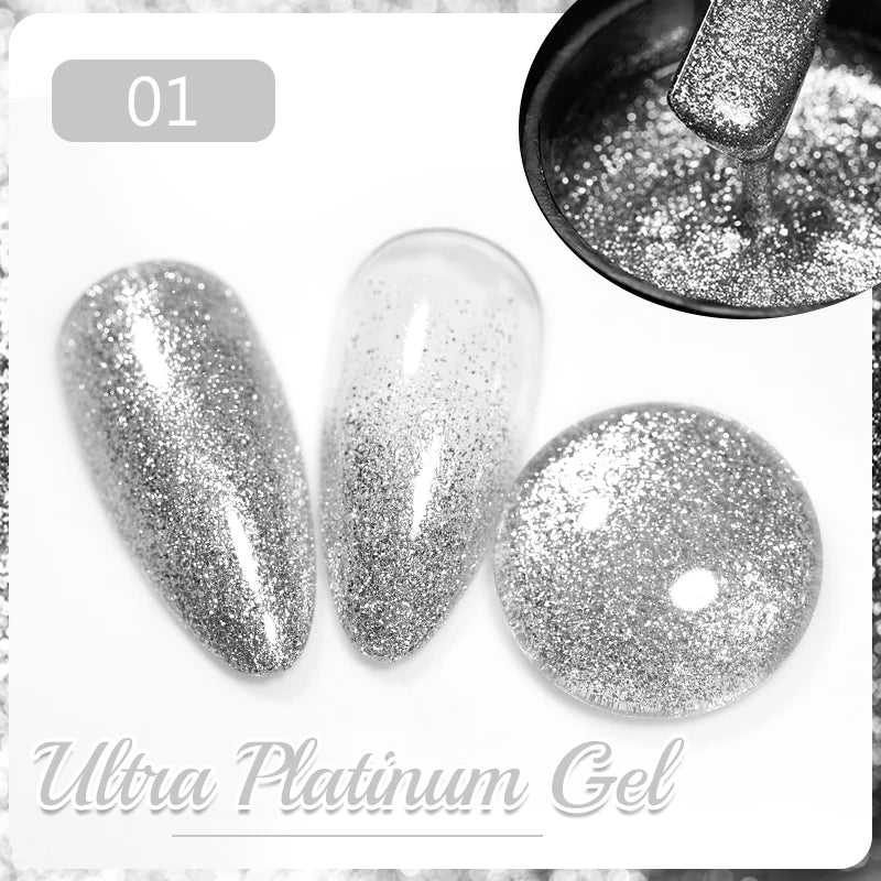 PUENTE 7.5ML Smooth Ceramics Cat Magnetic Gel Nail Polish White Moonlight Shades Cat Eye Soak Off UV Nail Art Varnish Manicure