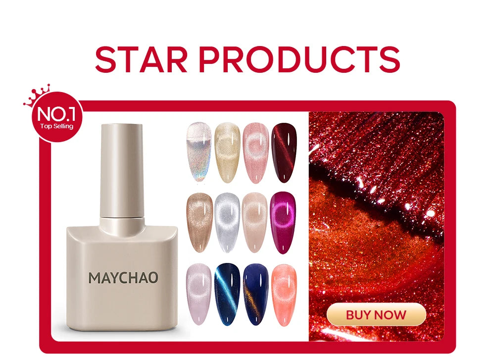 MAYCHAO Transparent Nude Jelly Gel Nail Polish Semi Permanent 7.3ml Top Coat Soak Off UV LED Varnish Nail Art Design Base Gel