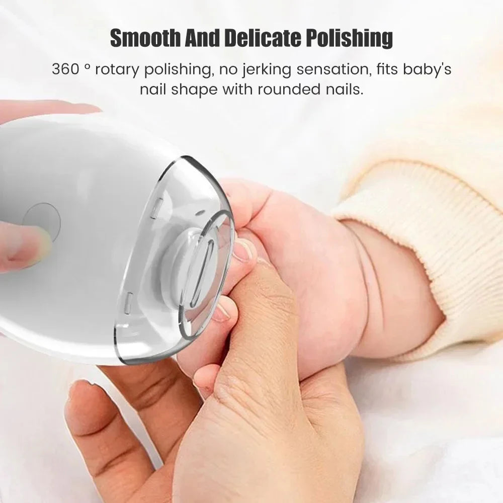 2 IN 1 Electric Nail Clipper Cutter With LED Light Automatic Nail Grinder Trimmer For Baby Mini Manicure Tools Nail Care