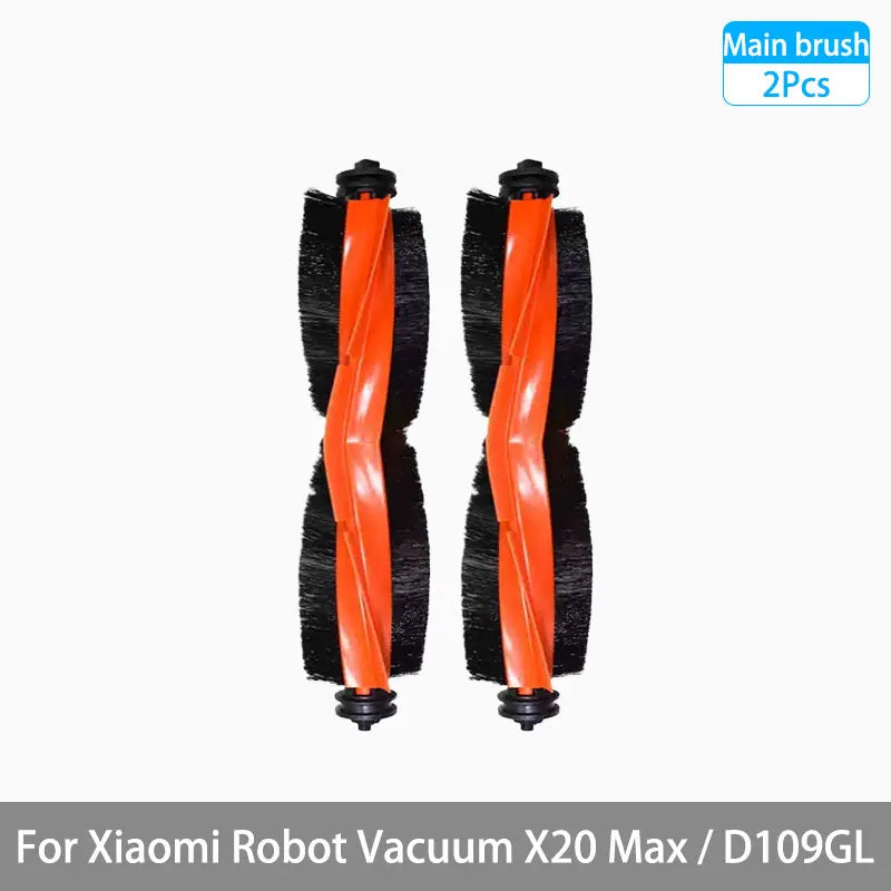 For Xiaomi Robot Vacuum X20 Max / D109GL Parts Accessories Main Brush Side Brush Hepa Filter Mop Cloth Dust Bag Replacement