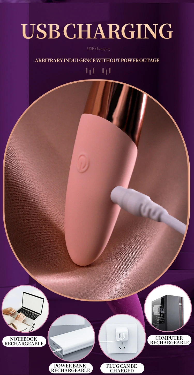G-point Vibrator Used for Female Magnetic Honey Bean Stimulation Vibrator Multi Frequency Ultrasonic Vibration Charging Female V