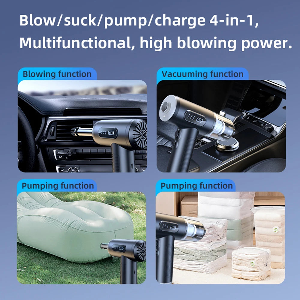 290000Pa Car Vacuum Cleaner Wireless Vacuum Cleaner Handheld Vacuum Pump Cordless Robot for Car Home Appliance Strong Suction