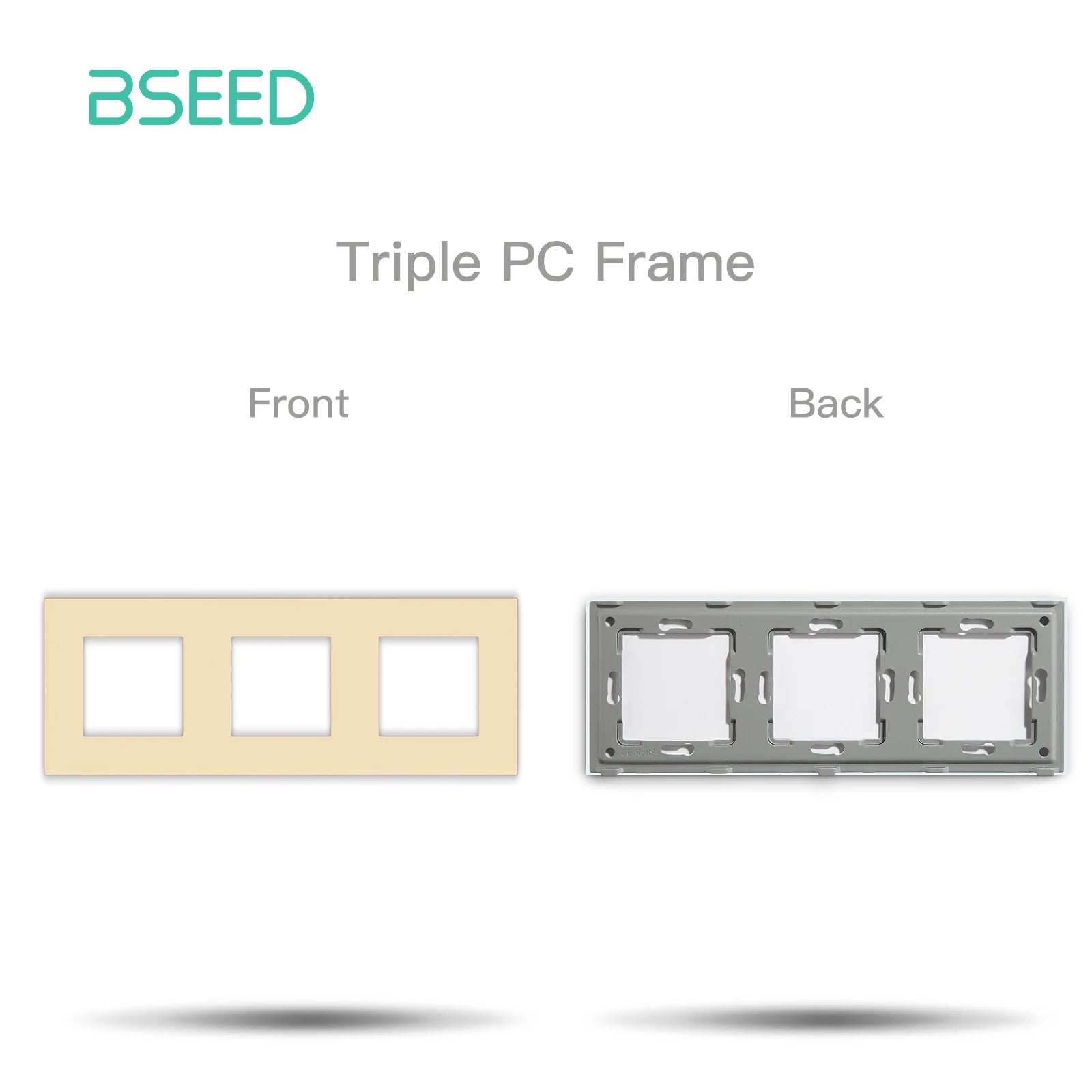 BSEED Zigbee Power Socket Tuya Smart EU Socket Plug With 20W Type-c USB Functions Parts Matte Plastic Frames DIY Accessories