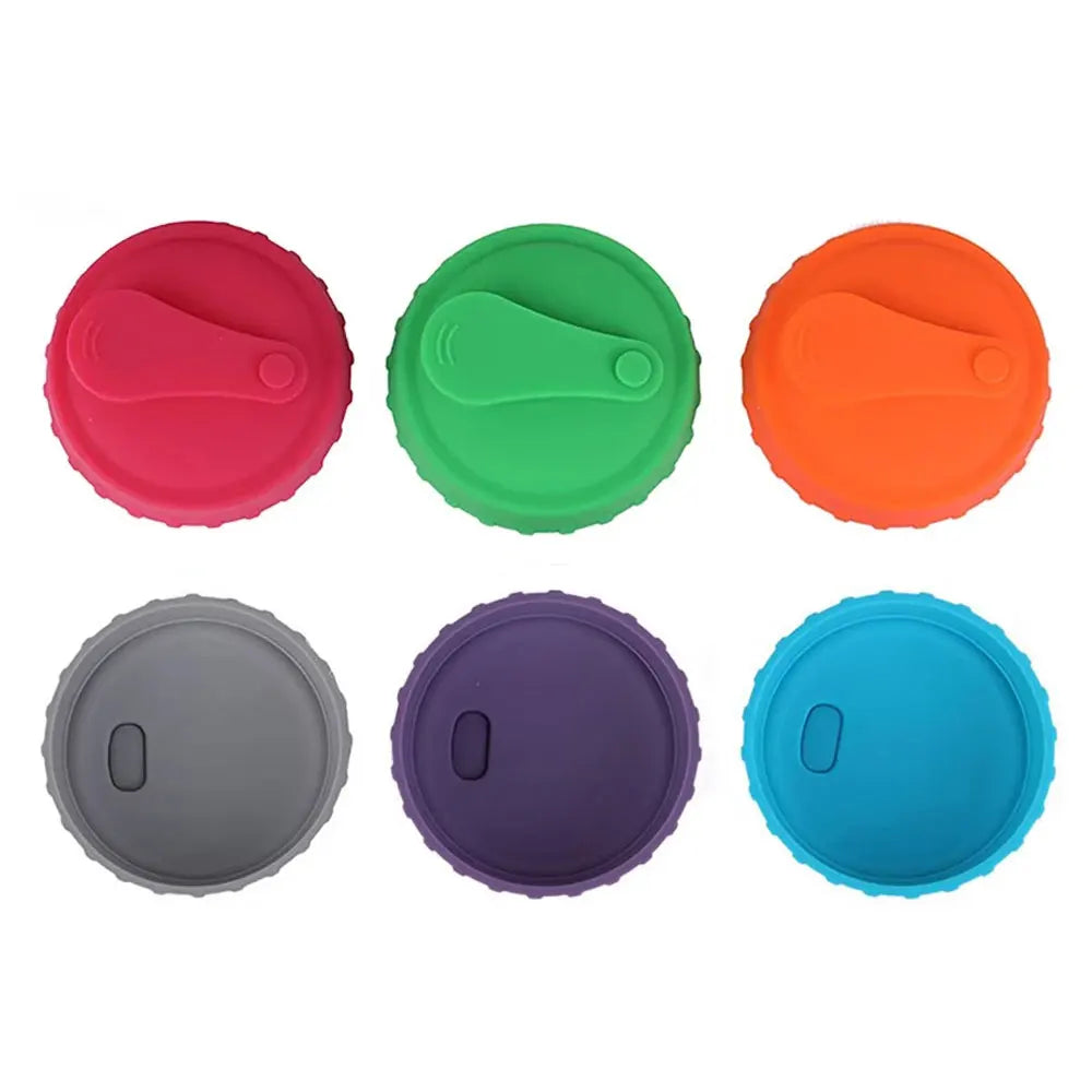 Silicone World Silicone Soda Can Lid Reusable Cans Stopper for Beer Drinks Juice Beverage Protecto Sealing Cover Coke Cans Lids