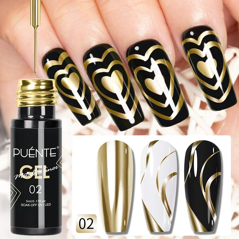15ML Blooming Marble Gradient Gel Nail Polish Spreading Effect Watercolor Floral Print Nail Art Soak Off UV/LED Nail Varnish
