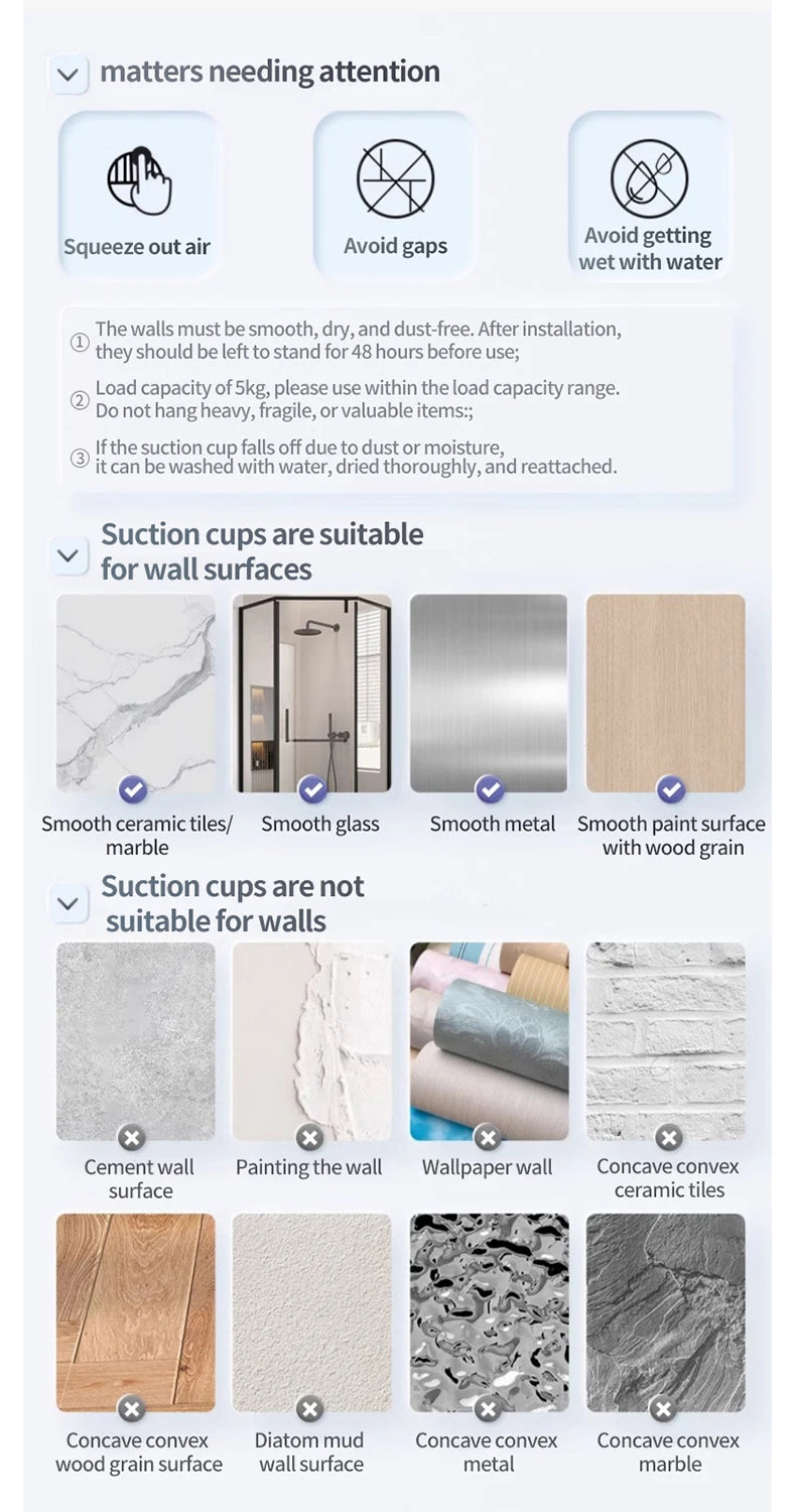 No Drill Suction Cup Adhesive Bathroom Rack Bathroom Shelf Toilet Aluminum Hanging Rack Bathroom Organizer Hang On The Wall