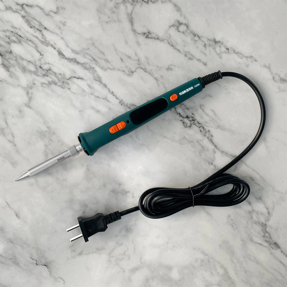 100W/120W Digital Soldering Iron Kit Repair Soldering Tool Set Electric Soldering Iron Dual Calibration Temperature 200-600C