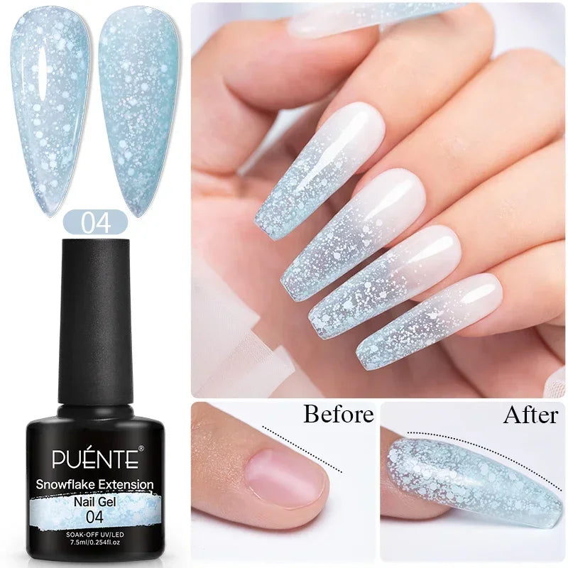 15ML Milky White Jelly Nude Pink Fiber Base Gel For Nails Repair Strengthen Extension Construction Soak Off UV Nail Art Varnish