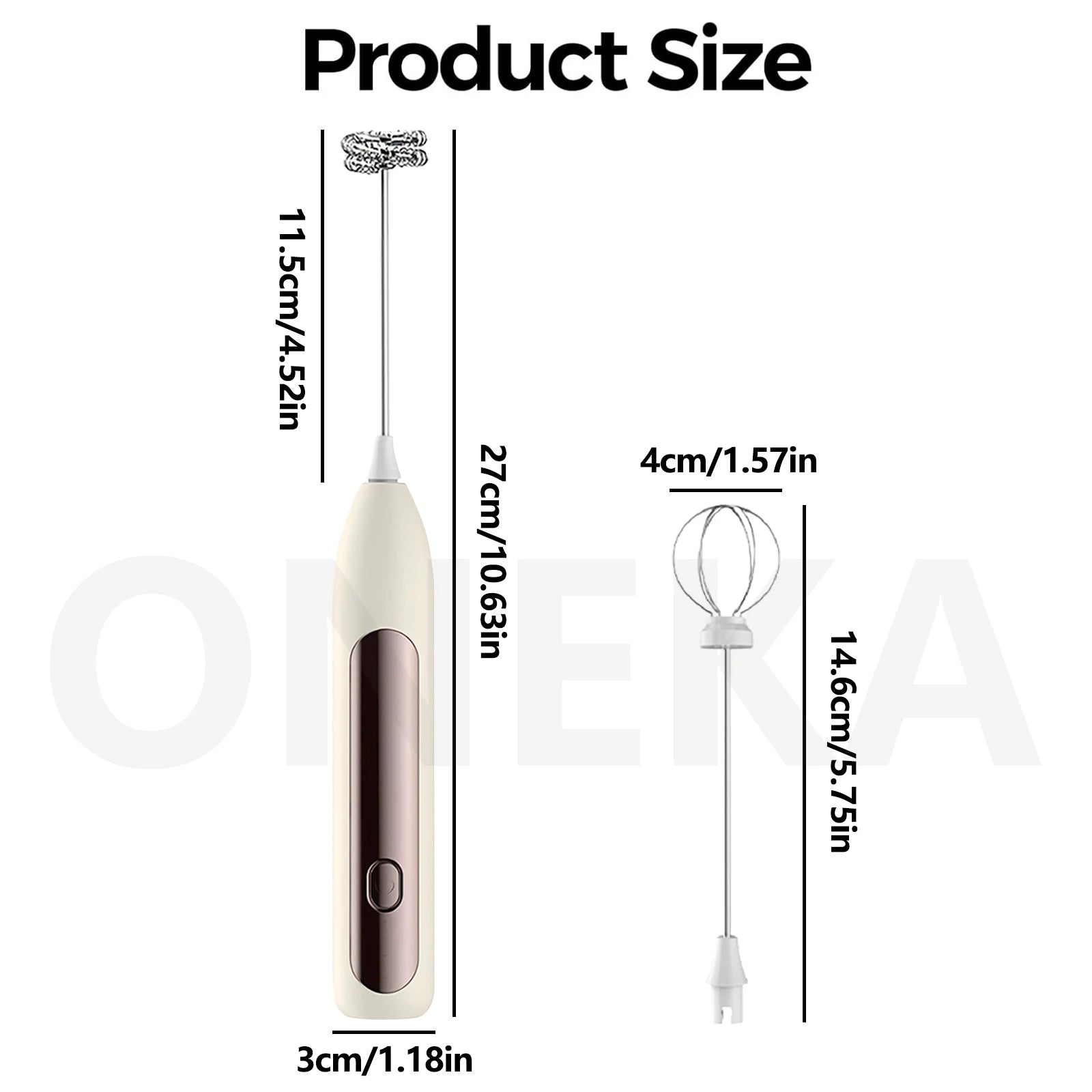Milk Frother Coffee Frother Handheld Foam Maker Rechargeable Baking Whisk Drink Mixer For Latte Matcha Shake Gift Idea