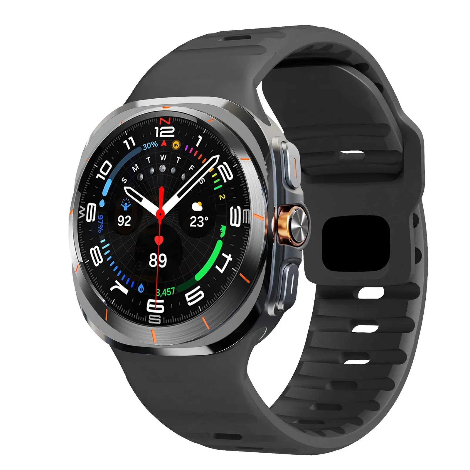 For Samsung Galaxy Watch Ultra 47mm Strap  Accessories correa Sport Silicone Bracelet For Samsung Galaxy Watch ultra 47 mm band