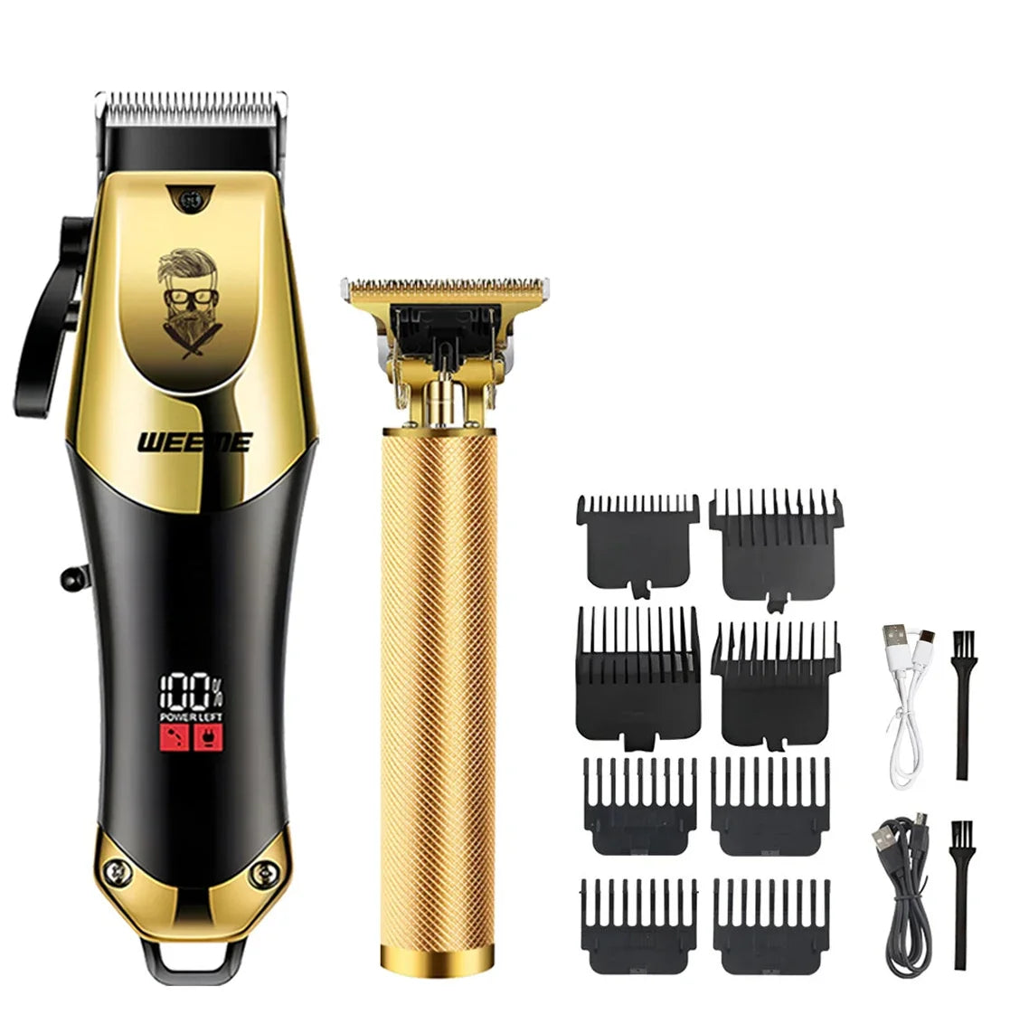 Hair Cutting Machine Electric Vintage Hair Clipper Portable Cordless Shaver Barber USB Fast Charging Hair Trimmer For Hairdresse