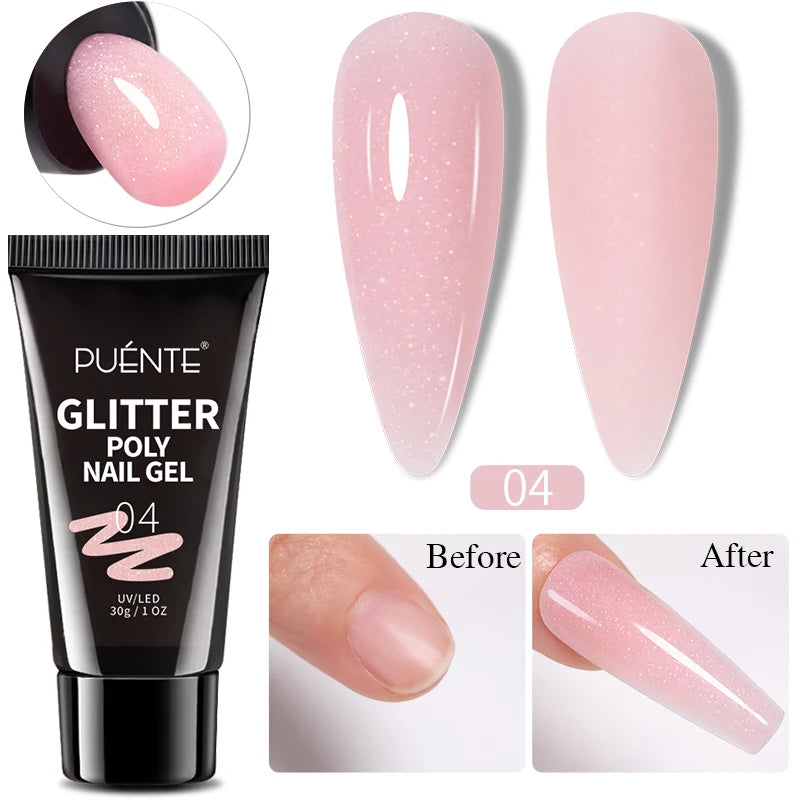 15ML Milky White Jelly Nude Pink Fiber Base Gel For Nails Repair Strengthen Extension Construction Soak Off UV Nail Art Varnish