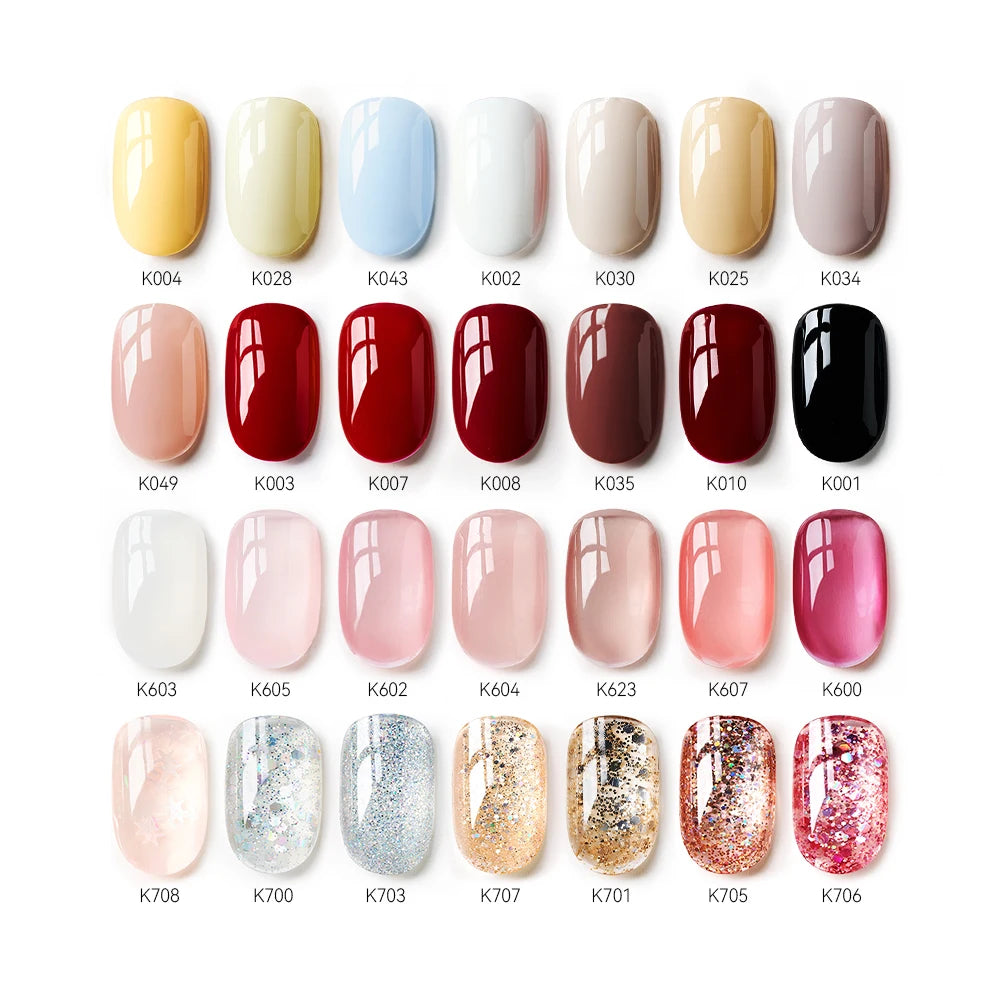MAYCHAO Cherry Red Gel Nail Polish 12ml Glossy Semi Permanent Soak Off UV LED Frosted Gel Nails Base Painting Varnish