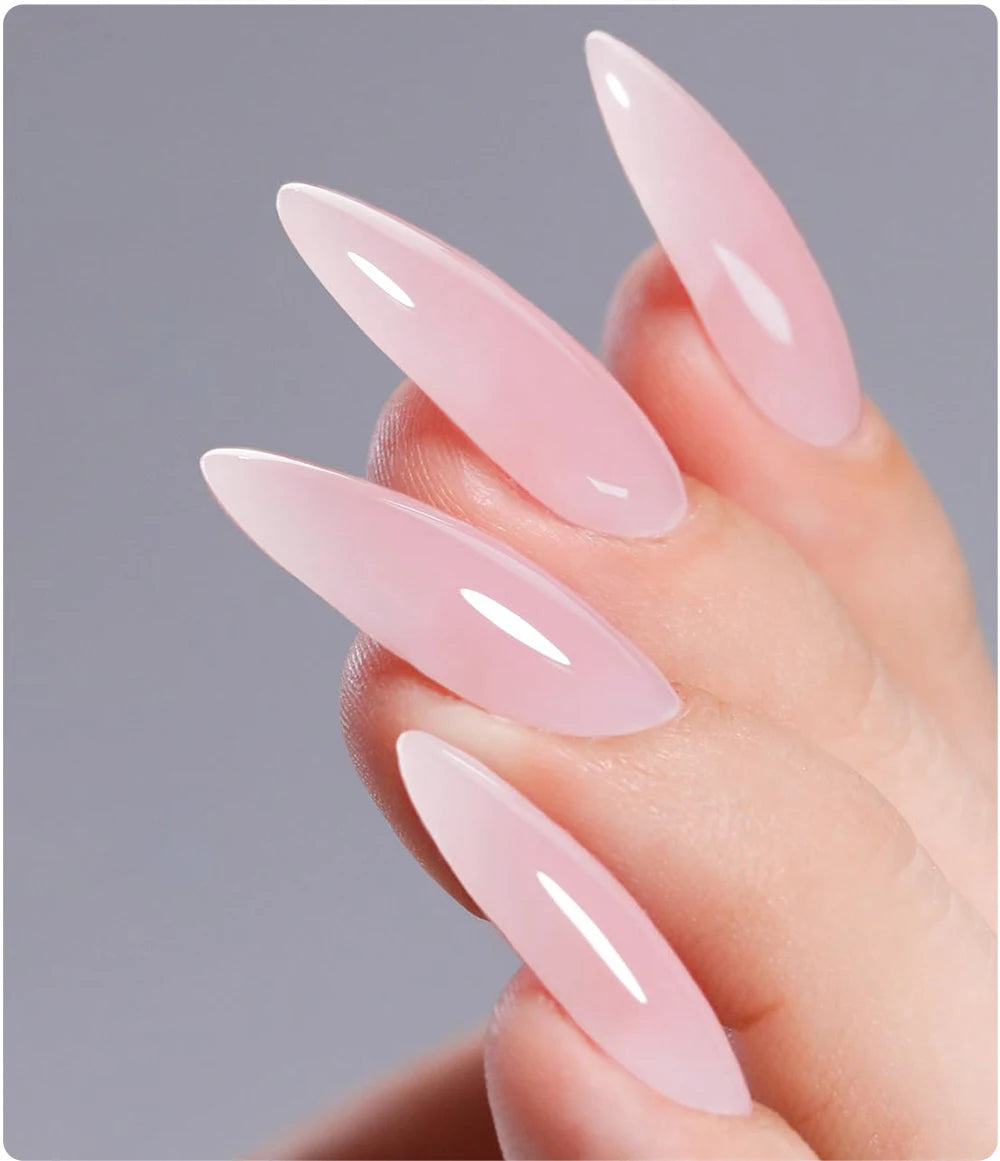 15ML Milky White Jelly Nude Pink Fiber Base Gel For Nails Repair Strengthen Extension Construction Soak Off UV Nail Art Varnish