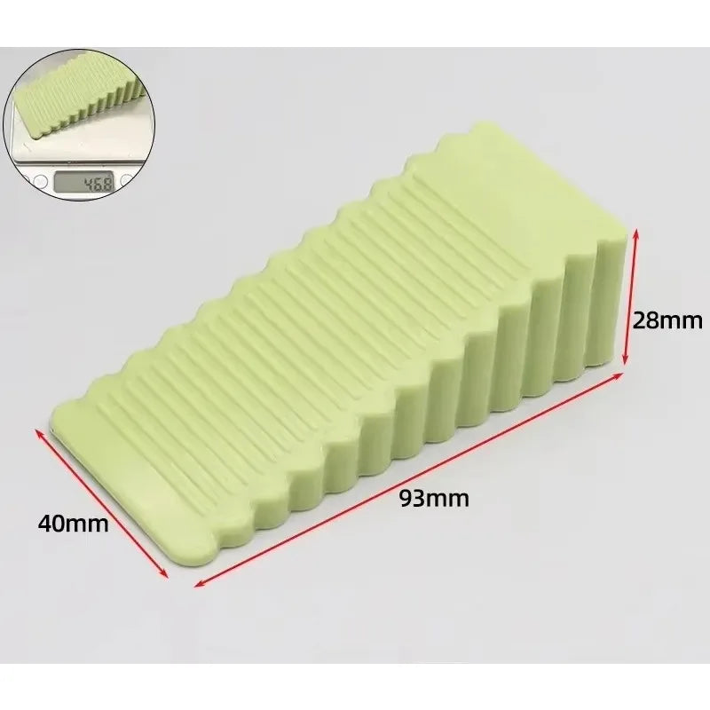 Front Door Stopper: Anti-collision, Movable Rubber Doorstop for Household Use.  Wedge-shaped Hardware for Home Applications
