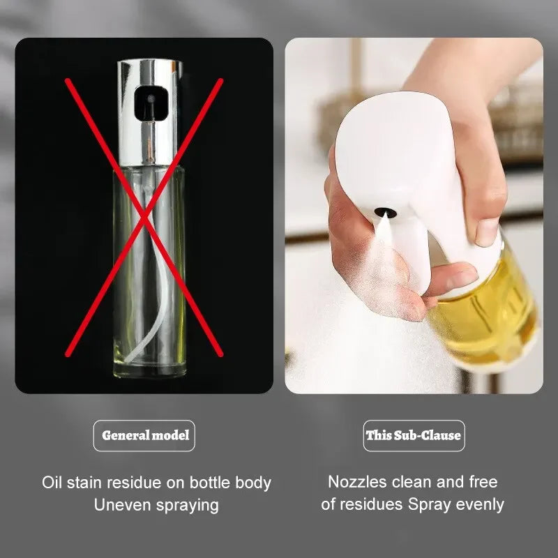 200/300ml Kitchen Oil Bottle Cooking Spray Olive Bottle Fitness Barbecue Spray BBQ Cooking Kitchen Baking Olive Oil Spray