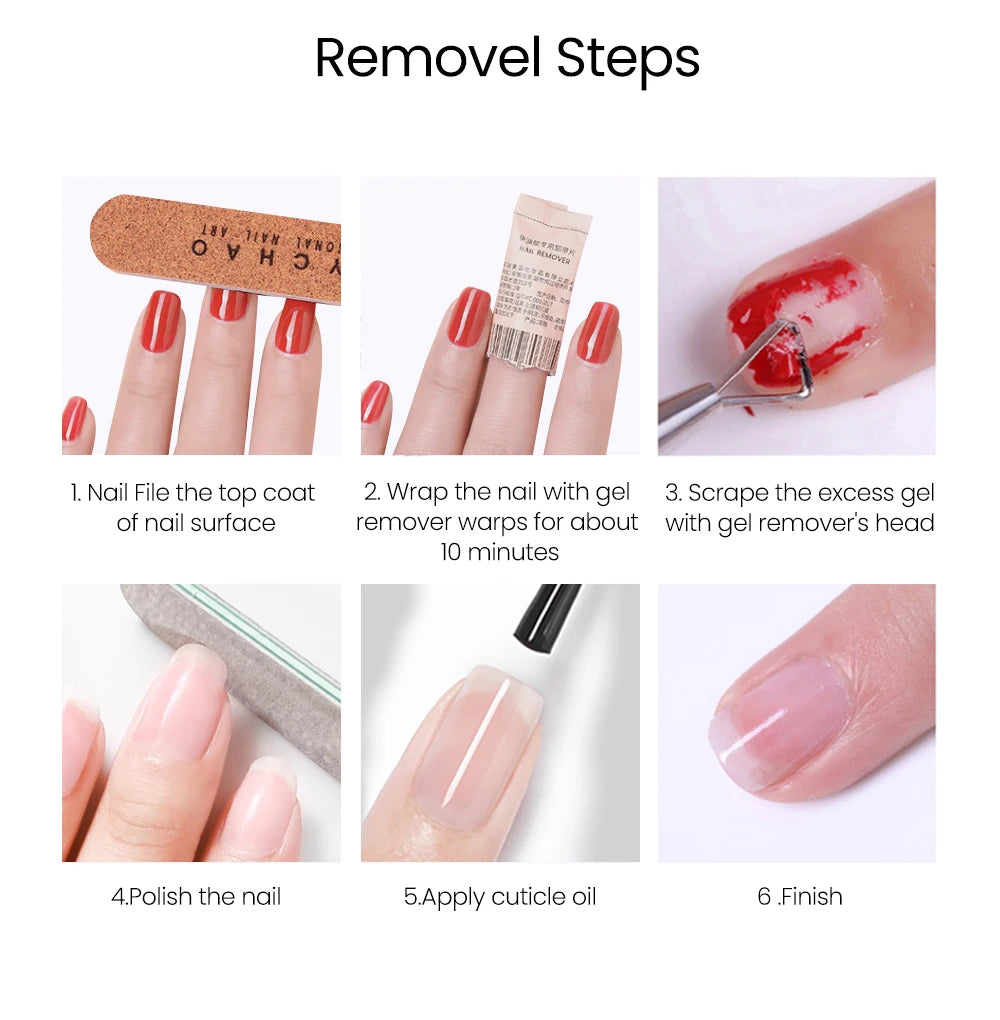 MAYCHAO Transparent Nude Jelly Gel Nail Polish Semi Permanent 7.3ml Top Coat Soak Off UV LED Varnish Nail Art Design Base Gel