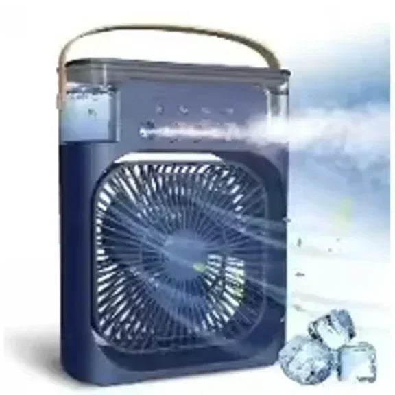 3 In 1 Portable Air Cooler LED Night Lights Home Office Fans Air Adjustment Humidifier Fan AIr Conditioner Household Small