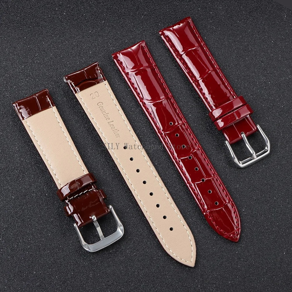Leather Watchband for Men Women Universal Replacement Leather Watch Strap 12mm 14mm 16mm 18mm 19mm 20mm 21mm 22mm Soft Bracelets