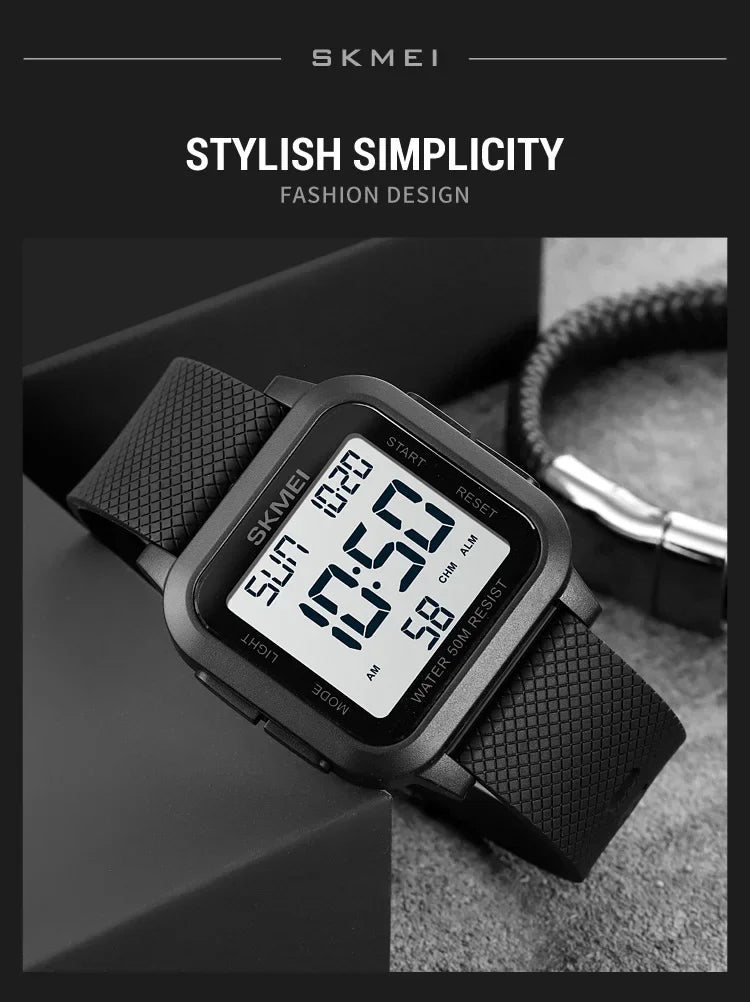 SKMEI 1894 Military Waterproof Mens Watches Electronic Shock Digital Watch For Men Sports Wristwatches 1841 Relogios Masculinos