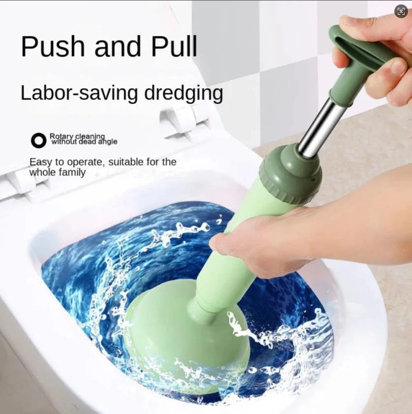 Silicone Toilet Pipe Plunger Vacuum Suction Cups High Pressure Pump Anti Blocking Unblocking Pipeline Drain Household Reusable