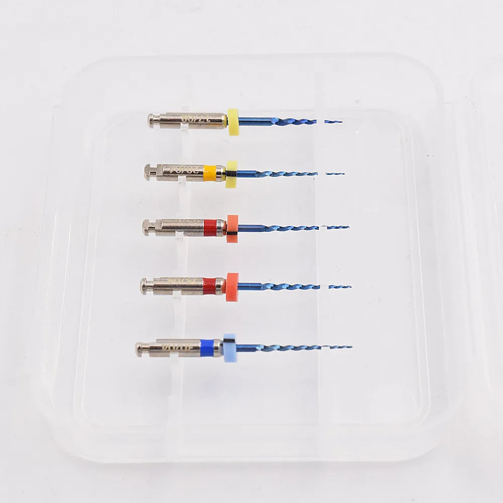 5 PCS/Pack Dental Niti Heat Activated Pediatric Files Rotary For Baby Root Canal Treatment Child Endo Files