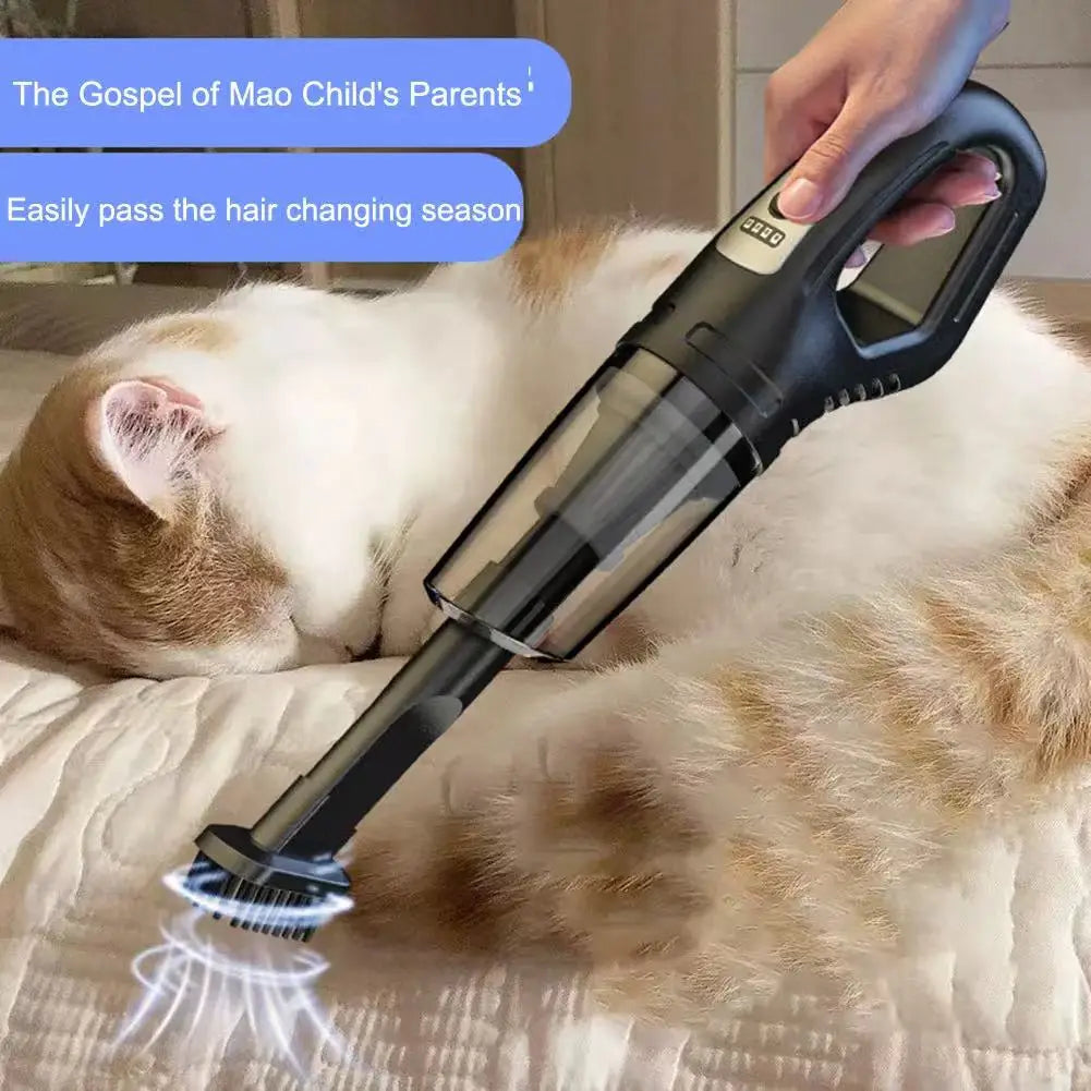 Wireless Vacuum Cleaner Powerful Suction Rechargeable Handheld Vacuum Cleaner Quick Charge for Car Home Pet Hair
