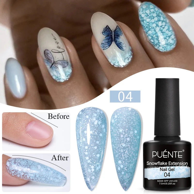 15ML Blooming Marble Gradient Gel Nail Polish Spreading Effect Watercolor Floral Print Nail Art Soak Off UV/LED Nail Varnish