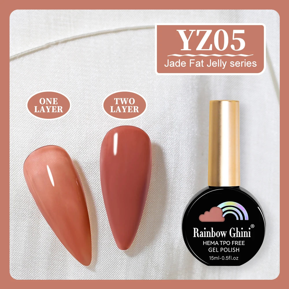 RG 15ML 146Colors HEMA&TPO Free Long Lasting Nail Polish Colorful UV Nail Gel Top Base Coat Supplies For Professional Manicure