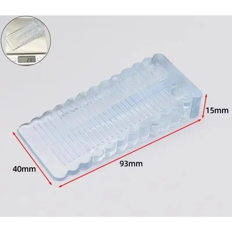 Front Door Stopper: Anti-collision, Movable Rubber Doorstop for Household Use.  Wedge-shaped Hardware for Home Applications