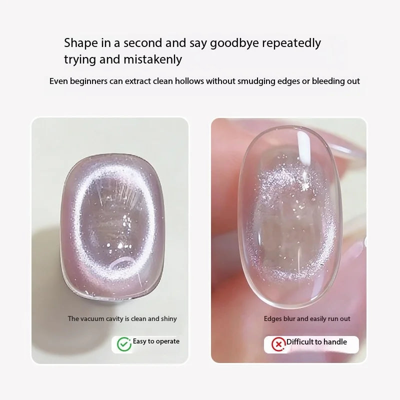 Professional UV Nail Art Tools with Easy Setup 3D Cat's Eye Super Strong Circular Magnet Double Sided-New Design Salon DIY