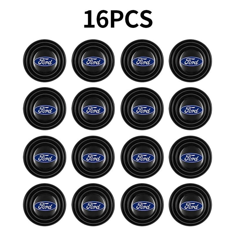 Car Door Shock Absorber Buffer Protective Stickers Soundproof Rubber Pads For Ford Ranger Focus Kuga Mustang Mondeo Fusion Esco